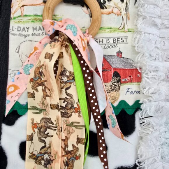 Farm-Themed Fidget Quilt Blanket For Elderly, Dementia & Alzheimer’s Patients - Picture 8 of 13